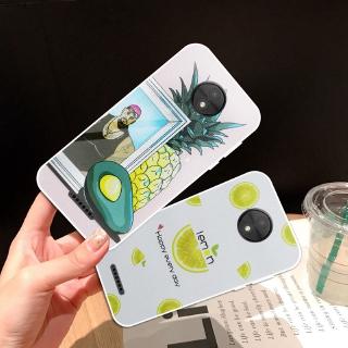 เคสซิลิกอนอะโวคาโดเคสโทรศัพท์มือถือ Tpu สําหรับ Motorola Moto C E 4 G 5 S G 5 S G 6 E5 Z 2 Play Plus M X 4 One Power Tpu