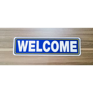 สติกเกอร์ WELCOME