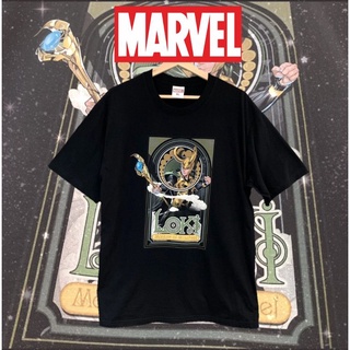 เสื้อยืดMarvel_ลิขสิทธิ์แท้ลายLokiสีดำ.(mvx001)