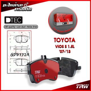 TRW ผ้าเบรคหลัง VIOS S 1.5L 07-13 (GDB7729)