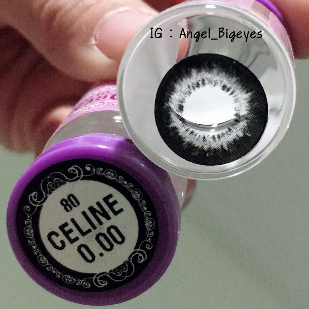 CELINE BLACK บิ๊กอาย สีดำ ดำ สายแบ๊ว ใส่สวย น่ารักสดใส 💜Dream Color1 ช่วยถนอมดวงตา Contact Lens Bigeyes คอนแทคเลนส์ ค่า