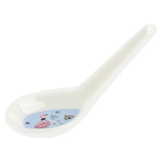 Food SPOON CHINESE MELAMINE SUPERWARE CIRCUS WHITE Tableware Kitchen equipment อุปกรณ์ทานอาหาร ช้อนจีน SUPERWARE CIRCUS