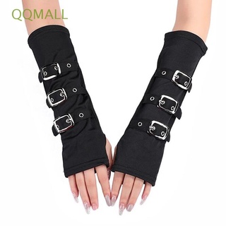 Qqmall ถุงมือครึ่งนิ้ว เซ็กซี่ คู่รัก ที่ไม่ซ้ํากัน แฟชั่น เครื่องประดับผู้ชาย กลางแจ้ง คอสเพลย์ ฮิปฮอป ปลอกแขน