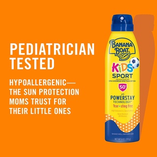 🌞 USA ของแท้100% สเปรย์กันแดดสำหรับเด็ก BANANA BOAT KIDS SPORT SPRAY SPF 50