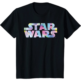 เสื้อยืดคอกลมเสื้อยืด ผ้าฝ้ายแท้ พิมพ์ลายกราฟฟิค Star Wars Iridescent Pop สําหรับผู้ชายS-4XL