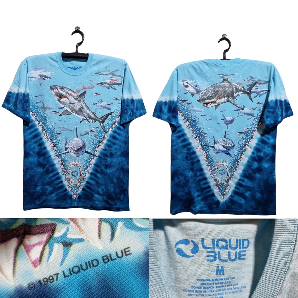 เสื้อยืด OVP LIQUID BLUE  สินค้าลิขสิทธิ์แท้ มือ1 นำเข้าจากUSA ป้าย สกรีนคอ Liquid Blue
