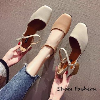 🔥พร้อมส่ง🔥 รองเท้ารัดส้นสไตล์ญี่ปุ่น น่ารักละมุน TX107