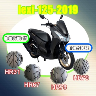 ํYamaha lexi 25-2019 ล้อหน้า 90/90-14, ล้อหลัง 100/90-14 สำหรับ Yamaha Lexi ปี2019 (ไม่ใช้ยางใน) ประกัน90วัน ปลายทางได้