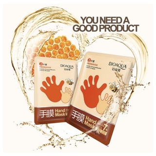 BIOAQUA Honey Hand Maskมาส์กมือถุงมือมาส์ก