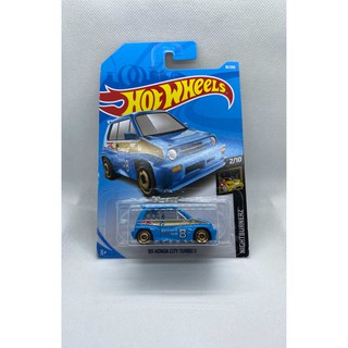 Hotwheels 85 Honda City Turbo II blue