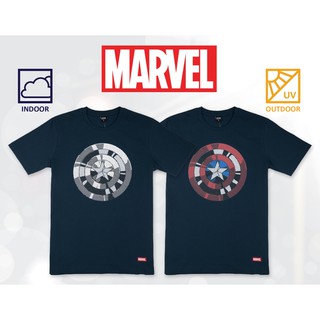 ถูกสุดๆเสื้อยืดมาร์เวล กัปตันอเมริกา MARVEL Capn America-9390-NV สีกรม #เปลี่ยนสีได้เมื่อโดนแสงแดดรหัสเต็ม