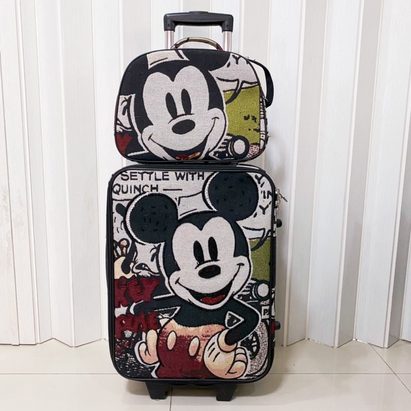 พร้อมส่ง เซต กระเป๋าเดินทาง Mickey mouse ขนาดประมาณ 23 นิ้ว กระเป๋าเดินทางล้อลาก​ มิคกี้ disney กระเ