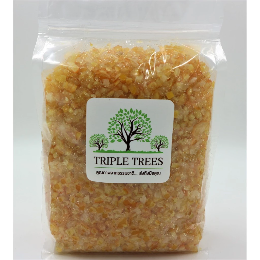ผิวส้มเชื่อมหั่นเต๋า ผิวส้มอเมริกา MIXED CITRUS PEEL นำเข้าจากอเมริกา เกรด A By Triple Trees