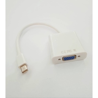 Mini Display Port to VGA Adapterตัวแปลง สายแปลง ทันเดอร์โบว์ สายต่อเครื่องแม็กMacกับจอ ภาพชัดสัญญานดี รองรับทุกวินโด้