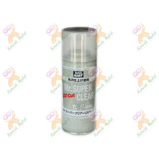 สเปรย์เคลือบเงากันแสง UV สูตรทินเนอร์ B522 Mr. Super Clear UV CUT GLOSS 170ml Sealant Spray