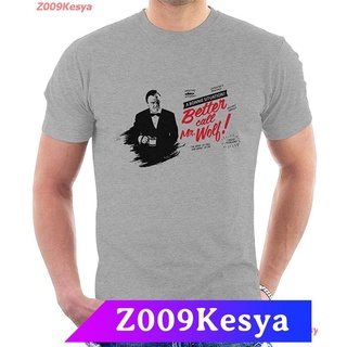 printเสื้อยืดแฟชั่นพิมพ์ลายZ009Kesya เสื้อยืดสีพื้นไซส์ใหญ่ Pulp Fiction Better Call Saul Winston Wolf Mix Mens T-Shirt