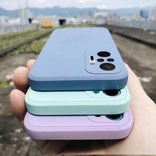 เคสโทรศัพท์มือถือซิลิโคน Tpu ทรงสี่เหลี่ยมสีแคนดี้สําหรับ Xiaomi Redmi Note 10 9 8 7 Pro 10s 9s 10