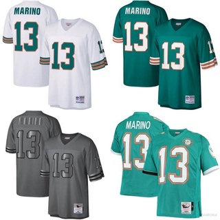 เสื้อกีฬาแขนสั้น ลายทีมชาติฟุตบอล NP2 Miami Dolphins NFL MARION No.13 พลัสไซซ์ สําหรับผู้ชาย และผู้หญิง PN2