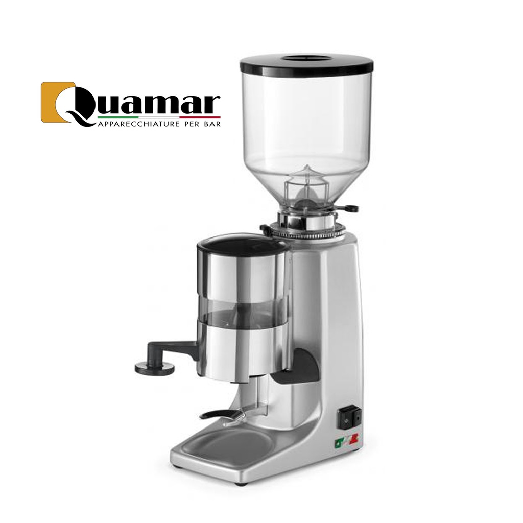 Quamar รุ่น M80 TOP (Automatic Doser) สี Aluminium เครื่องบดเมล็ดกาแฟ ขนาดกลาง 420 วัตต์ จากอิตาลี C