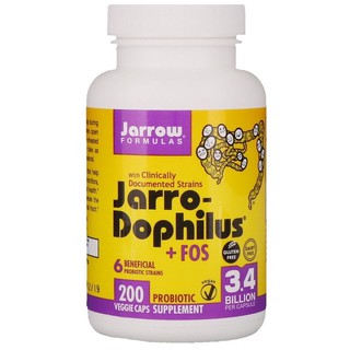 🌟PreOrder🌟 Jarrow Formulas, Jarro-Dophilus + FOS, 3.4 Billion, 200 Capsules (Ice)🇺🇸