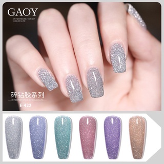 Gaoy Diamond Shards Series ยาทาเล็บเจล / สีสันสดใส / ผงคริสตัลยาทาเล็บ