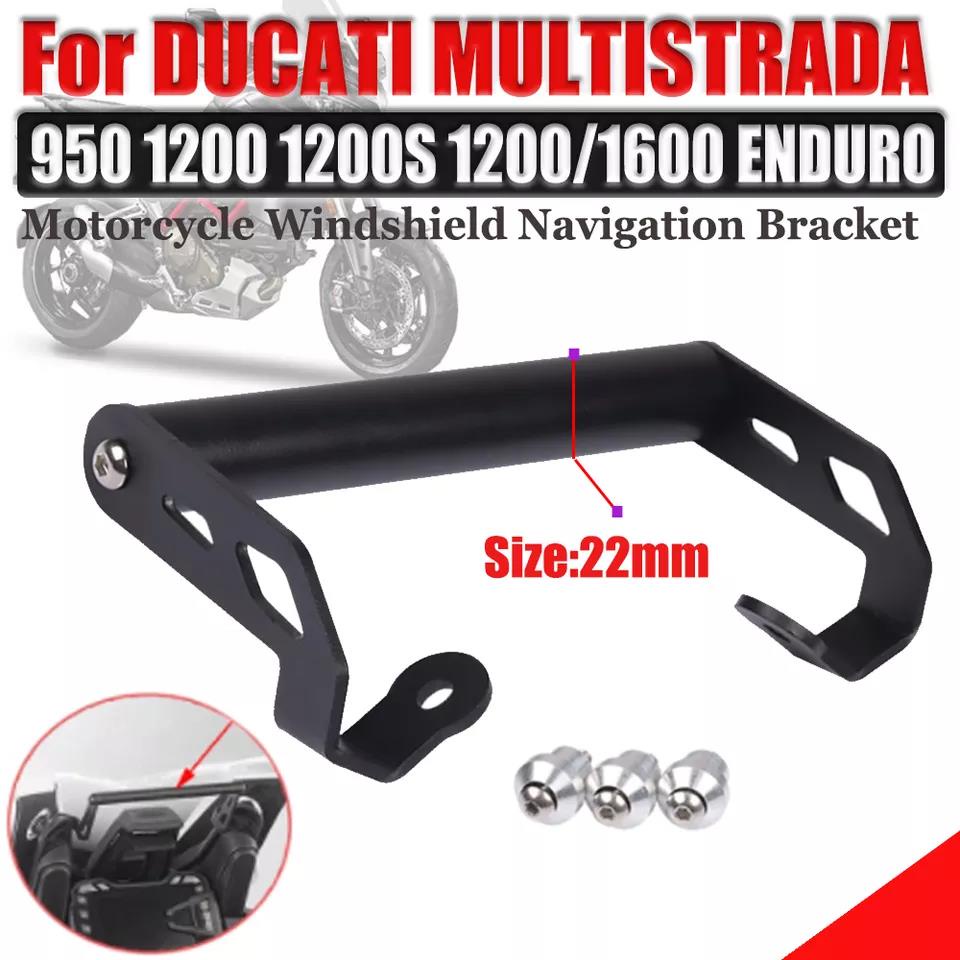 Telefoonhouder Motorfiets Voor Ducati Voor Multistrada V2 950/950 S 1200 S/Voor Enduro 1260 S/Voor Enduro/D/voor Air Motorcycle Navigatie Telefoon Mount Bracket GPS Houder Motornavigatiebeugel (Size