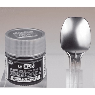 MR.COLOR SUPER METALLIC 2 10ml. MR.COLOR SM206 SUPER CHROME SILVER 2