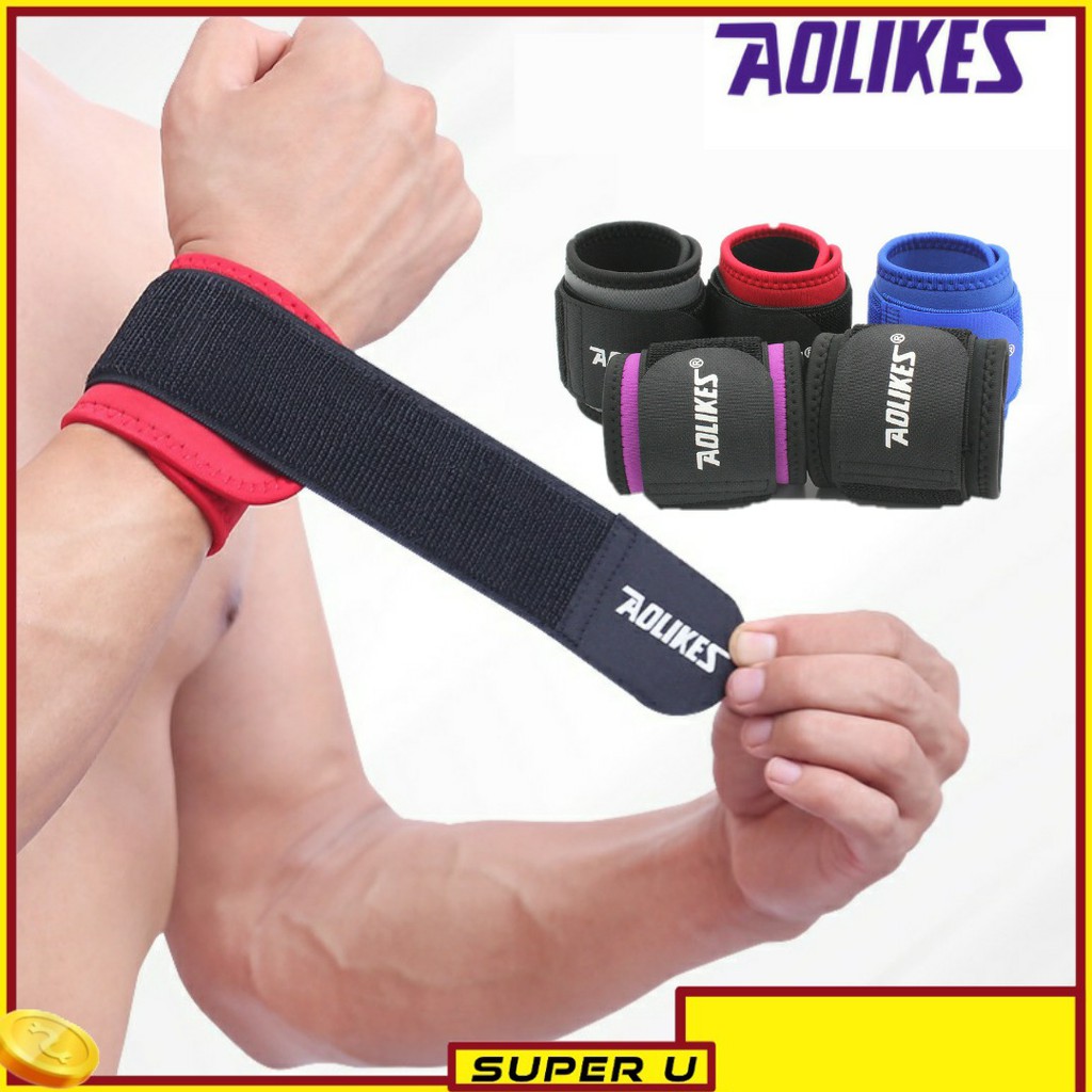 สายรัดข้อมือ ชนิดผ้า  ที่รัดข้อมือสำหรับออกกำลังกายยกน้ำหนัก ช่วยลดอาการบาดเจ็บ (1ข้าง) รุ่น 7936