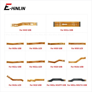 เมนบอร์ดหน้าจอ LCD เชื่อมต่อสายเคเบิลริบบิ้น แบบยืดหยุ่น อะไหล่ซ่อมแซม สําหรับ Samsung Galaxy M10 M20 M01s M10s M21s M30 M30s M31s M40