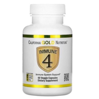 ลดล้างสต็อก! เสริมภูมิคุ้มกัน  California Gold Nutrition, Immune 4, Immune System Support