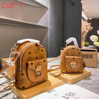 🎒กระเป๋าแบรนด์ :: #MCM📍เกรด  :: Premium 👒ขนาด ::  6/7  นิ้ว⭐อุปกรณ์ ::  ถุงผ้า  การ์ด กล่อง