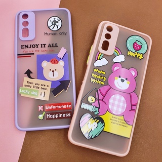 พร้อมส่ง VIVO V5+ V9 V15 V20FE V21 Y12 Y20 Y21เคสมือถือขอบนิ่ม TPU พิมพ์ข้าง ด้านหลังขุ่นกันเลนส์กล้อง ลายการ์ตูน อวกาศ