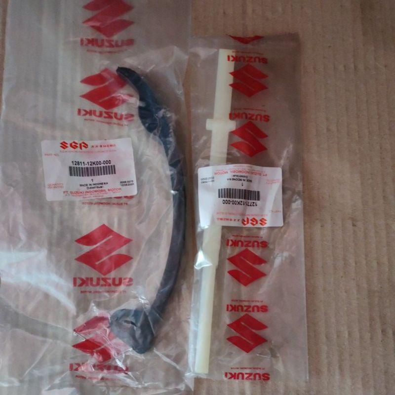 Tensioner ลิ้น Tensioner แบริ่งยาง Upper Lower Tensioner Satria ฉีด FU150 FI GSX R GSX S 150 ORIGINA