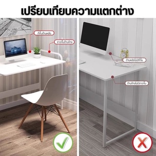 MODERN  โต๊ะทำงาน วางคอมพิวเตอร์ได้ พร้อมชั้นวางของขาเหล็กกล้าพ่นสีกันสนิม