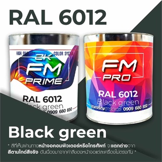 สี RAL6012 Black green