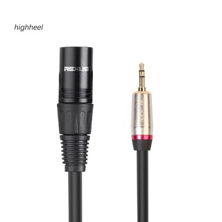 【 hhel 】 อะแดปเตอร์เคเบิ้ล 30 ซม. 3.5 มม. Male to 3 Pin XLR Male Stereo Audio