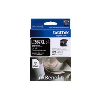 INK CARTRIDGE BROTHER INK CARTRIDGE LC-567XLBK Model : LC-567XLBK Vendor Code : N BLACK INK CARTRIDGE FOR MFC-J2510(1200