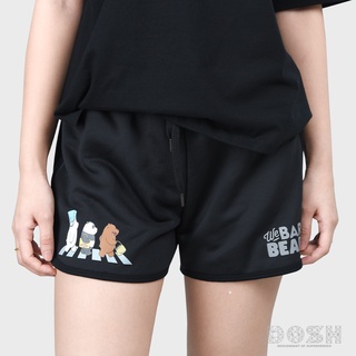 DOSH:WOMENS SHORTSกางเกงขาสั้นผู้หญิง สีดำ ลิขลิทธิ์WE BARE BEARS รุ่น9DBBWR1003-BL