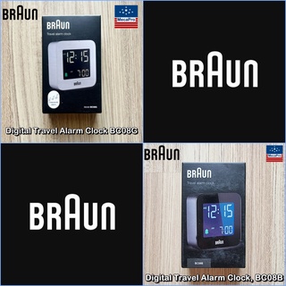 Braun® Digital Travel Alarm Clock นาฬิกาปลุก ดิจิตอล จอ LCD ขนาดกะทัดรัด เหมาะกับการเดินทาง