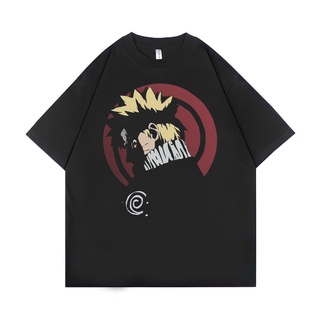 tshirtเสื้อยืดคอกลมฤดูร้อนเสื้อยืด ขนาดใหญ่ พิมพ์ลาย Psycho Crucify Uzumaki Naruto | สีดํา | เสื้อยืด ขนาดใหญ่ | สไตล์วิ