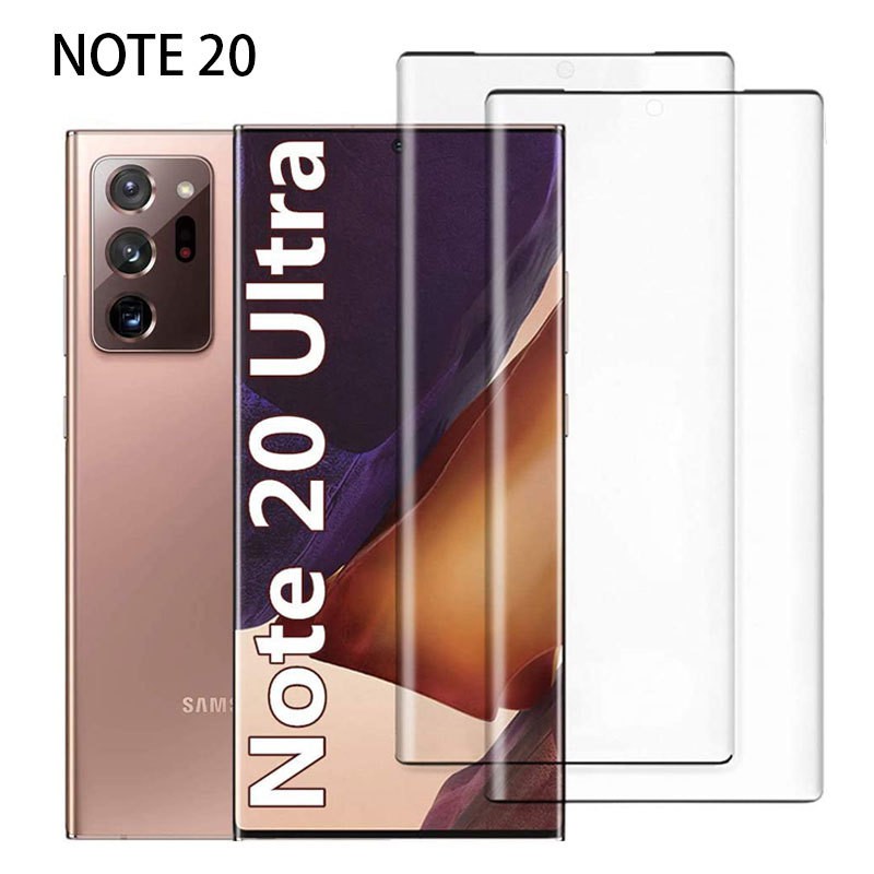ฟิล์มกระจกแบบเต็มจอกันรอยหน้าจอสําหรับ Samsung Galaxy Note 20 Ultra Note 20 Note 10 9 8 10 Pro