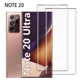 ฟิล์มกระจกแบบเต็มจอกันรอยหน้าจอสําหรับ Samsung Galaxy Note 20 Ultra Note 20 Note 10 9 8 10 Pro