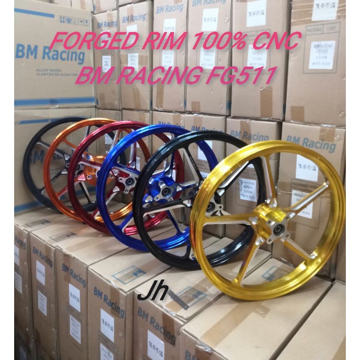 BM RACING FG505 FG511 CNC SPORT RIM พร้อมแบริ่ง BUSH ENKEI ตัด LC135 Y15ZR Y125ZR/LC135 5S