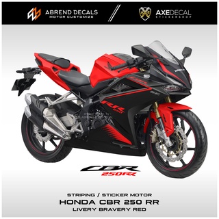 สติกเกอร์รูปลอก กําหนดเอง สีแดง สําหรับรถจักรยานยนต์ HONDA CBR 250 RR CBR 250RR