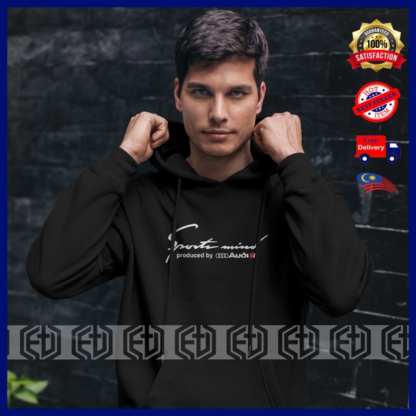 เสื้อกันหนาว Hoodie Audi กีฬา Mind Cotton Quattro Motorsport แฟชั่น RS Racing Pakaian Baju พิมพ์ Cas