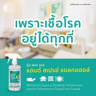 Goodforall Alcohol Hand Spray I Alcohol Food Grade แฮนด์ สเปรย์ แอลกอฮอล์ 75%