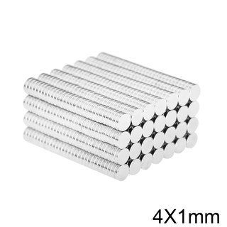 50ชิ้นแพ็ค แม่เหล็กแรงสูง 4X1มิล แม่เหล็ก Magnet Neodymium 4*1มิล แม่เหล็กแรงสูง 4x1mm แม่เหล็กแรงดูดสูง 4*1mm