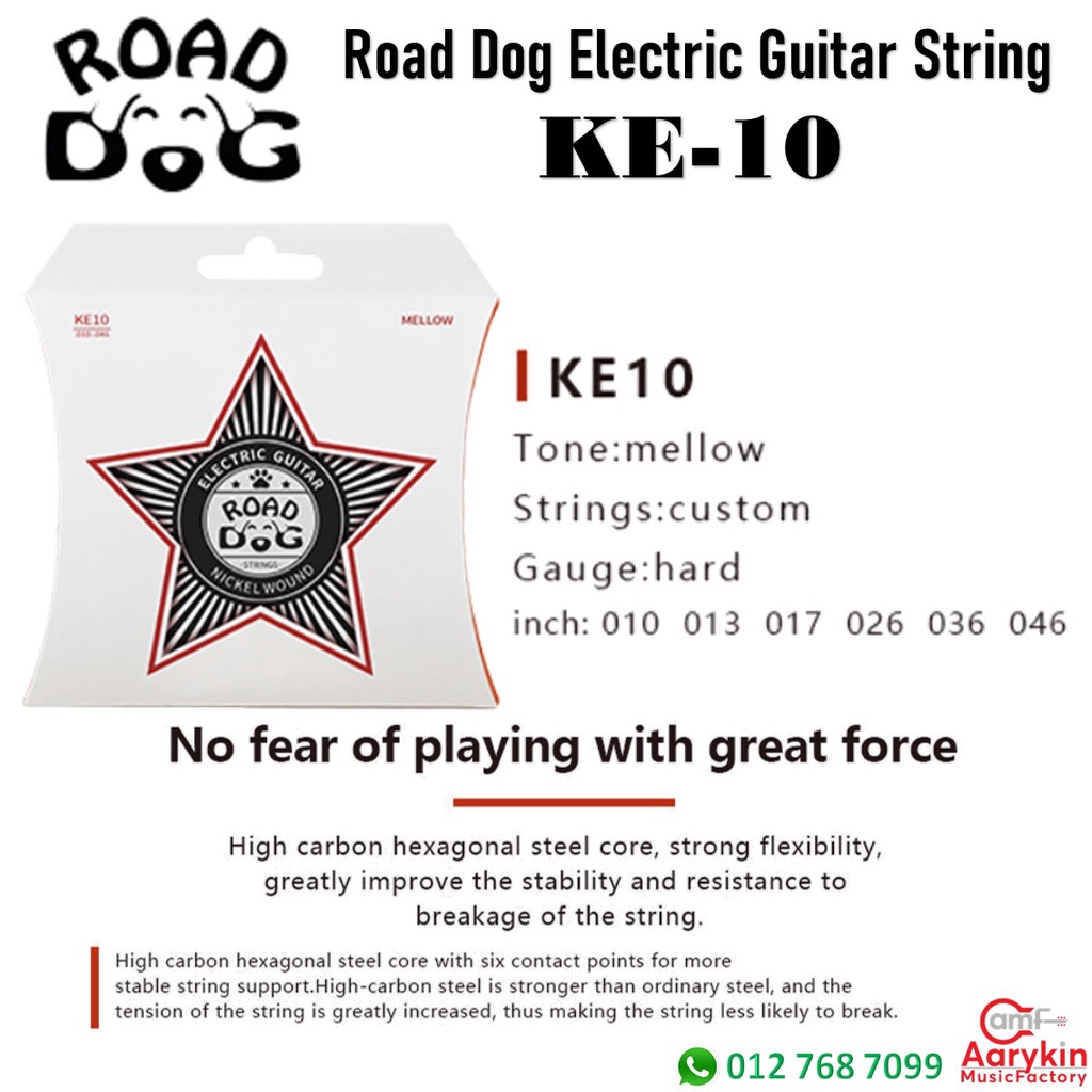 Road Dog Hi=สายกีตาร์ไฟฟ้า Performing - KE10 (สเกล 10)