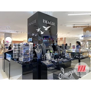 IMAGIE ต่างหูคริสตัล กลม 3-4-6-7mm โทนฟ้า-เขียว
