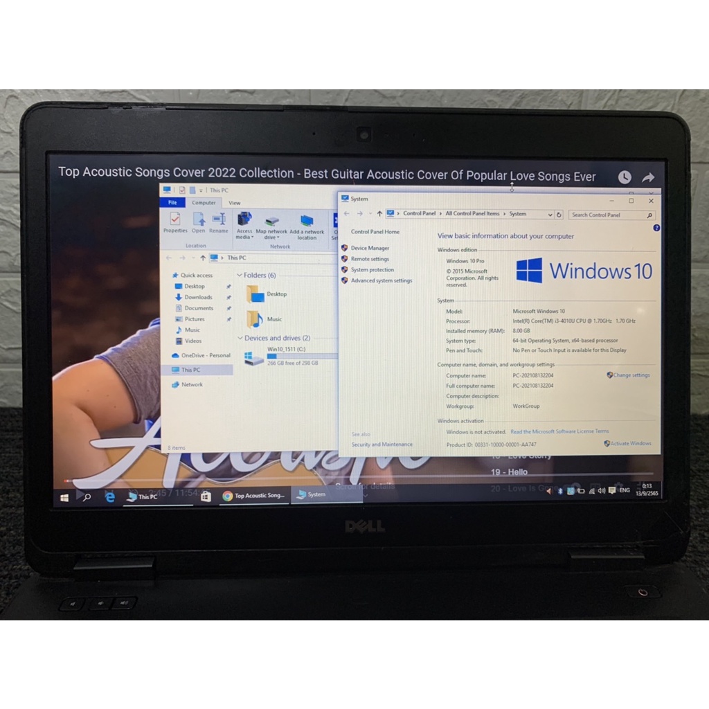 ปล่อยต่อโน๊ตบุ๊คมือสอง ราคา4000บาท Dell Latitude E5440 Intel core I3 4010U Ram 8gb HDD. 320gb จอ 14.0นิ้ว #7